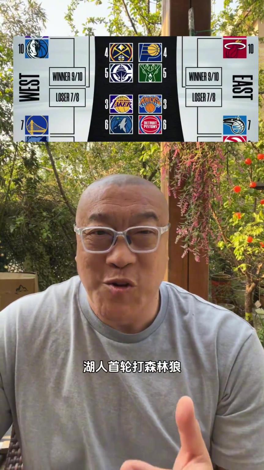 湖人打森林狼！馬?。褐灰獤|契奇像上賽季打戈貝爾那樣就行