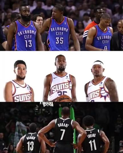 太陽(yáng)三巨頭徹底失敗？美媒：杜蘭特的三巨頭球隊(duì)總是一樣的結(jié)局？